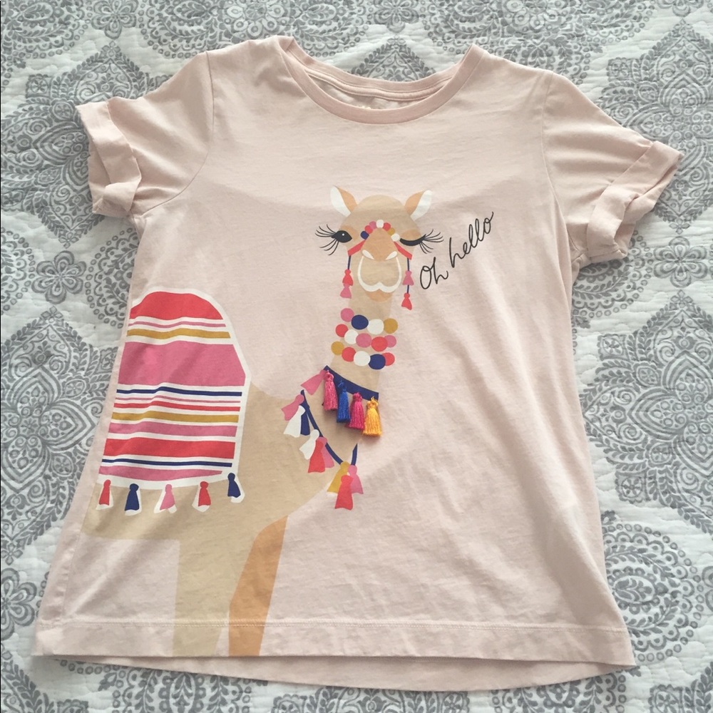 Kate Spade Oh Hello Tee Camel